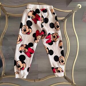 H&M Kids Mickie and Minnie Mouse Jogger Bottoms Size 4T